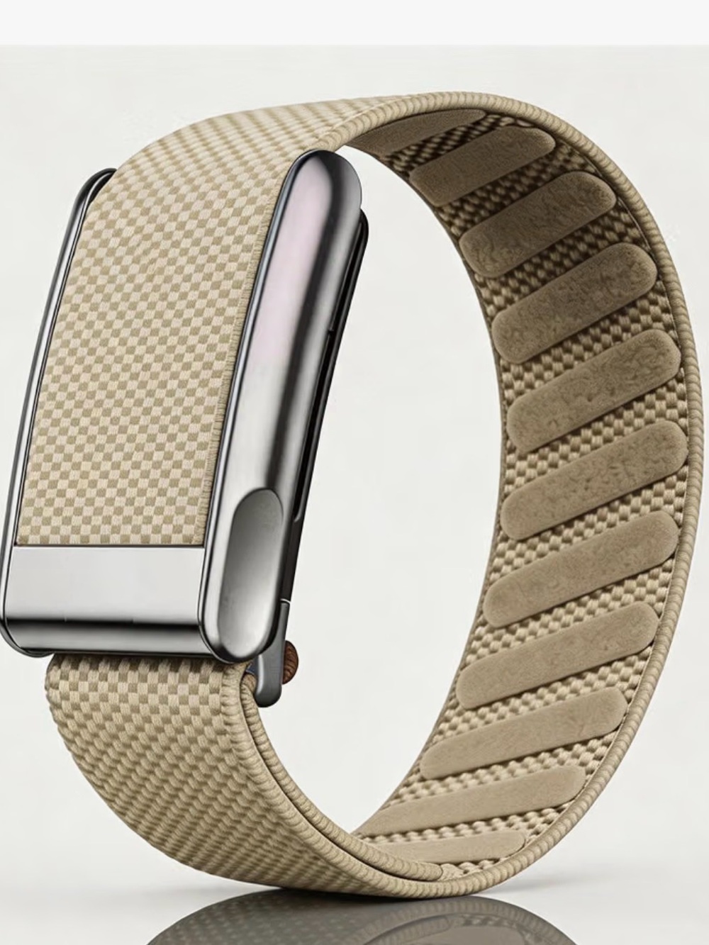 Premium Beige Replacement Band for Fitness Wearables - Compatible Strap